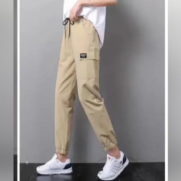 Overalls Women High Waist Sweatpants Streetwear Casual Pants Loose NWOT - Picture 5 of 8